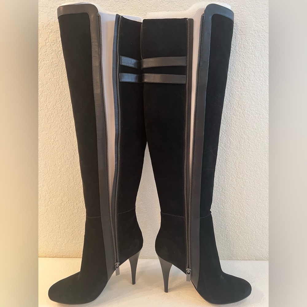 NEW Michael Kors Boots 8-1/2M 8.5M Genuine Suede & Leather OTK Over The Knee - Picture 12 of 16